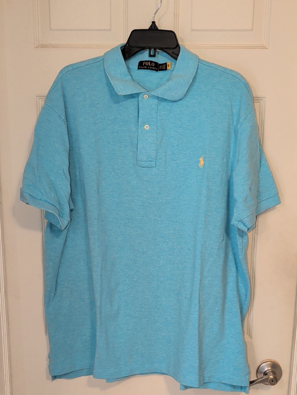 Polo by Ralph Lauren Men’s Light Blue Short Sleeve Polo Shirt Size 2XB